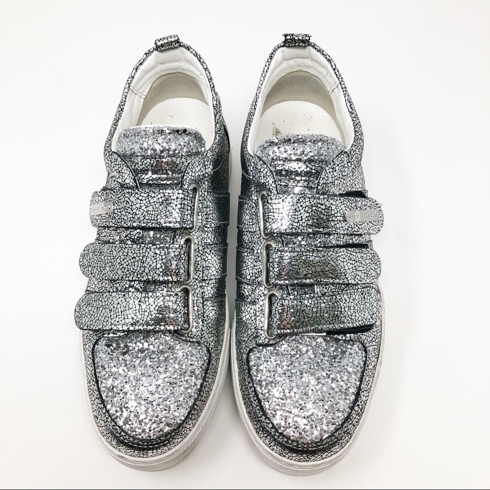 Alessandro Dell’Acqua metallic platform sneakers 8.5